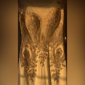 Cinderella Glittering Gold Embellished Dress